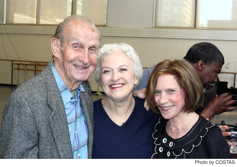 The legendary Frederic Franklin and the late Violete Verdy pose alongside Nancy Reynolds